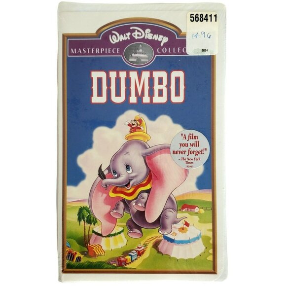 New Disney's Dumbo VHS Movie Masterpiece Collection Circus Elephant Family Kids - Picture 1 of 4